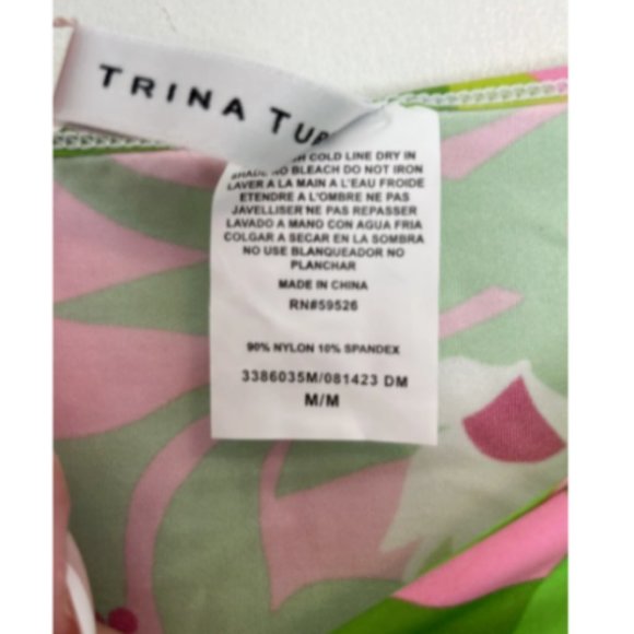 TRINA TURK La Palma Swim Tunic Sarong Coverup Size Medium NWT - Picture 5 of 6